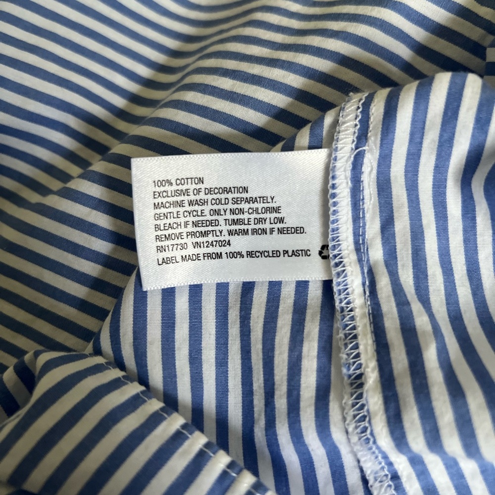 VINEYARD VINES Striped Off the Shoulder Short Sleeve Bardot Top EUC - Picture 9 of 9